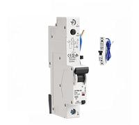 Air switches GYR8 Electronic Type RCBO 18mm 230V 1P+N 6KA Residual Current Circuit Breaker with Over Current Potection 32A 10mA 30mA 1Pcs (Color : 25a, Size : 10mA)