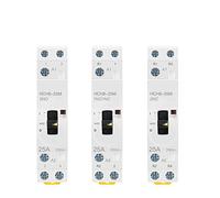 Air switches HCH8-25M 2P 16A 20A 220V Rail Household AC Modular Contactor with Manual Control Switch 2NO 1NO1NC Or 2NC 1Pcs (Color : 2p 16a 1no1nc 230v)