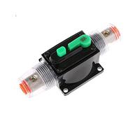 Air switches in-Line Manual Reset Circuit Breaker Car Stereo for Audio Fuse 12V/24V/32V 100A 80A 60A 15A 10A (Color : Dark Grey)