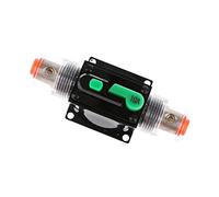 Air switches in-Line Manual Reset Circuit Breaker Car Stereo for Audio Fuse 12V/24V/32V 100A 80A 60A 15A 10A (Color : Army Green)