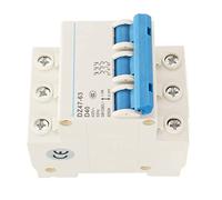Air switches MCB, Pa66 Shell Modular Structure 6000A Breaking Capacity DIN Rail Mount Circuit Breaker Switch Flame Retardant 400V 40A for Building