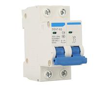 Air switches Mini Circuit Breaker, Electroplated Rustproof Miniature Breaker Easy Installation for Bus Box for Solar for Power Generation System (Color : 6a)