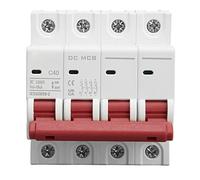 Air switches Miniature Circuit Breaker, 6000A Breaking Capacity 4P DC Circuit Breaker Fast Decoupling DZ47s 63Z for Marine Electric Power System