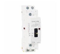 Air switches Modular Contactor 2P 16A 20A 25A 2NO Or 2NC 220V Manual Control Household Contactor Rail Type 1Pcs (Color : 2p 16a 2n0 220v)