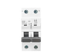 Air switches Rail DC MCB 6KA 2P 500V Mini Circuit Breaker DC 6A 10A 16A 20A 25A 32A 40A 50A 63A MCB for Solar PV System 1Pcs (Color : 32a, Size : GYM9 DC MCB 2P)