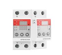 Air switches Rail Over Current Protector Over Voltage Under Voltage Protective Device 40A 63A 80A 220VAC 1Pcs (Color : 40a, Size : GPS8-01-D)