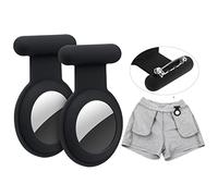 Air-Tag Case Hidden for Apple Air-Tags,Silicone Case for Kids Elderly Clothing,Can be well hidden(2PCS Black)