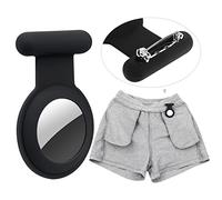 Air-Tag Case Hidden for Apple Air-Tags,Silicone Case for Kids Elderly Clothing,Can be well hidden (Black)
