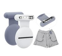 Air-Tag Case Hidden for Apple Air-Tags,Silicone Case for Kids Elderly Clothing,Can be well hidden (Pro,Grey-White)