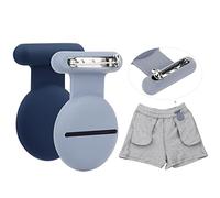 Air-Tag Case Hidden for Apple Air-Tags,Silicone Case for Kids Elderly Clothing,Can be well hidden (Pro,Blue-Grey)