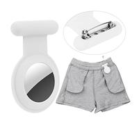 Air-Tag Case Hidden for Apple Air-Tags,Silicone Case for Kids Elderly Clothing,Can be well hidden (White)