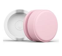 Air-tag Holder for Kids 2 Pack, Waterproof Light Silicone Case Holder for Kids Toddler Baby Children Elders Pink+White