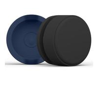 Air-tag Holder for Kids 2 Pack, Waterproof Light Silicone Case Holder for Kids Toddler Baby Children Elders Black+Blue