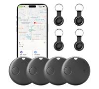 Air Tag Tracker,4PCS Key Finder KeyFinder Smart Bluetooth Tag,Waterproof Item Finder Mini Tracker Locator Compatible with Apple Where Is? APP (iOS Only) for Suitcases, Bags, Luggage, Passports