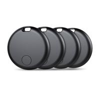 Air Tag Tracker Bluetooth Item Finder-4Pack,Compatible with Apple Find My APP (iOS Only) Replaceable Battery, IP67 Waterproof, Suitable for Luggage, Bags, Wallets, Backpacks, Keys Tracking Tag, Black