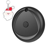 Air Tags 1-Pack and 1 Free Leather Keychain Holder, Smart Tarcker Tag Work with Apple Find My App (iOS only), Key Finder with Replaceable Battery, IP67 Waterproof Item Locator for Luggage, Backpack