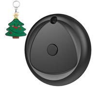 Air Tags 1-Pack and 1 Free Leather Keychain Holder, Smart Tarcker Tag Work with Apple Find My App (iOS only), Key Finder with Replaceable Battery, IP67 Waterproof Item Locator for Luggage, Bag