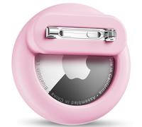Air Tags-1 Pack Apples Holder Kids Hidden Case for Apple AirTag Holder Tracker with Safety Pin, Anti-Lost for Kids, Baby, Elderly, Luggage, Shoe, Clothes, Backpack-Pink