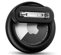 Air Tags-1 Pack Apples Holder Kids Hidden Case for Apple AirTag Holder Tracker with Safety Pin, Anti-Lost for Kids, Baby, Elderly, Luggage, Shoe, Clothes, Backpack-Black