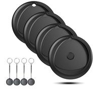 Air Tags 4-Pack, Smart Tarcker Tag Work with Apple Find My App (iOS only), Keys Finder Tag with 80dB Alarm Volume, Replaceable Battery, IP67 Waterproof Item Locator for Luggage, Backpack, Wallet etc