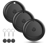 Air Tags, Smart Tarcker Tag Work with Apple Find My App (iOS only), Keys Finder Tag with 80dB Alarm Volume, Replaceable Battery, IP67 Waterproof Item Locator for Luggage, Backpack, Wallet etc, 3-Pack