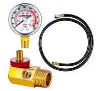 Air Tank Accessories Kit with Hose, Valve, Gauge and Manifold for Portable Tire Inflation - Includes Tire Chuck and Multi-Connection Components