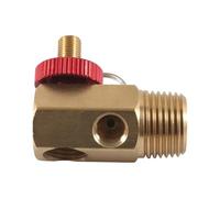 Air Tanks Maintenance Tool with Sealed Brass Valves 0-200PSI Pressure Gauge Quick Pressure Testing for Systems Brass Valves Repair Set