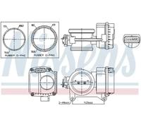 NISSENS 955096 Throttle body