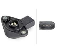 Hella Sensor 6PD 012 754-001 - Suction Pipe Changeover Flap, 3-pin, Bolted for VW BLP/BAG/BLF 1.6L