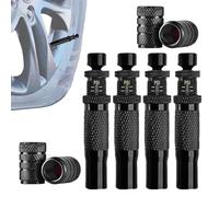 Air Tire Deflator, Tire Valve Tool, Automatic Valve Deflator, Brass Construction Fast Release System 4 Pack Perfect for Overlanding, Trail Riding, and Tire Management, 1 Set
