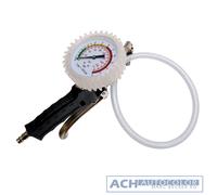 Air Tire Inflator Pressure Gauge 0-10bar 500mm Hose BGS 3242