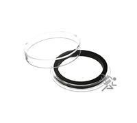 Air-Tite Brand X Deep 40mm Black Ring Coin Capsule Holder for 2oz Elemetal Rounds Qty: 10