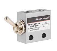 Air Toggle Switch, Pheumatic Mechanical Valve Mechanical Valve HL2301 3 Position 2 Port Toggle Switch Pneumatic Mechanical Valve