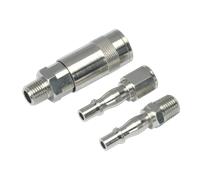 Air Tool Coupling Kit 1/4"BSP - Sealey ACX60 New