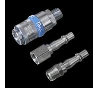 Sealey Air Tool Coupling Kit AC60 - 1/4" BSP - Pack of 3