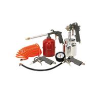 Air Tool Kit - 5 Piece Sealey Spray Gun, Inflator, Blow Gun, Air Hose SA33/S