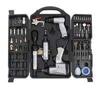 Air Tool Kit Aluminium/Plastic 41x28cm Case 70pc Pneumatic Set Impact DieRatchet