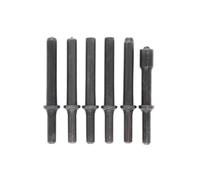 Air Tools, Air Hammer, 6 Pcs/Set of Rivets Steel Solid Rivet Impact Tools for Rust Removal/Drilling