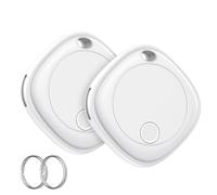 Air Tracker-2 Pack, Bluetooth Tracker Item Finder Works with Apple Find My APP (iOS Only), Air Tags with Lanyard/Key Ring, Key Finder for Bags, Luggage, Wallets, Backpack, Suitcases,