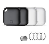 Air Tracker Tag, 4 Pack Bluetooth Tracker Tag, Compatible with Apple Find My (iOS Only). Key, Luggage, Suitcase and More Item Finder, IP67 Waterproof, Replaceable Battery, Worldwide Tracking