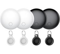 Air Tracker Tag-4 Pack, Item Finder Works with Apple Find My App (iOS Only), Luggage Tracker for Keys, Bags, Wallets, Replaceable Batteries,100dB Loud Beep,IP67 Waterproof