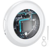 Air Tracker Tag Bluetooth Item Finder, Compatible with Apple Find My APP (iOS Only), 100dB Beep Smart Tag, Replaceable Battery, Item Finder and Locator for Keys/Luggage/Bags/Wallets etc., White 1 Pack
