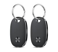 Air Tracker Tags-2 Pack, Bluetooth Tracker Works with Apple Find My APP (iOS Only), Keys Finder and Item Locator for Luggage, Backpack, Suitcases, Replaceable Battery, IP67 Waterproof Tracking Tag