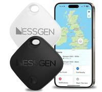 Air Tracker Tags-2 Pack with Cases [Apple MFi Certified] for Apple Find My (IOS Only) - Mix Colour Bundle