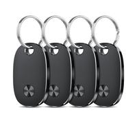 Air Tracker Tags-4 Pack, Bluetooth Tracker Works with Apple Find My APP (iOS Only), Keys Finder and Item Locator for Luggage, Backpack, Suitcases, Replaceable Battery, IP67 Waterproof Tag