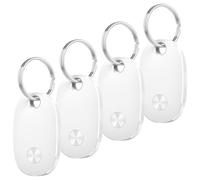 Air Tracker Tags-4 Pack, Bluetooth Tracker Works with Apple Find My APP (iOS Only), Keys Finder and Item Locator for Luggage, Backpack, Suitcases, Replaceable Battery, IP67 Waterproof Tracking Tag