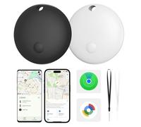 Air Tracker Tags for Android or iOS, Air Tracker Tag-2 Pack Smart Tag, Dual System Both iOS and Android Tracker Tags, Find My or Google'S Find Hub App, Keys Finder Item Locator for Wallets, Suitcases