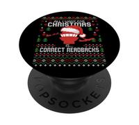 Air Traffic Control Christmas ATC Tower Ugly Xmas Sweater PopSockets Adhesive PopGrip