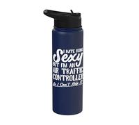 Air Traffic Controller Apparel - Funny Controllers Design Stainless Steel Insulated Water Bottle