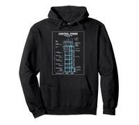 Air Traffic Controller Blueprint Aviation Humor Pullover Hoodie